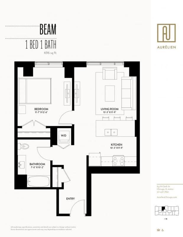 1 Bedroom 1 Bath In Chicago IL 60610 for Rent