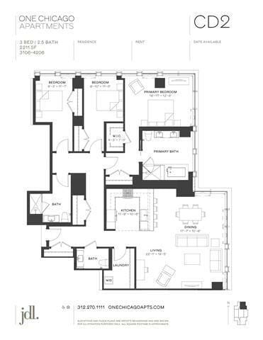 3 Bedroom 2 Bath In Chicago IL 60654 for Rent