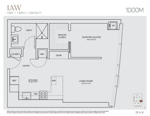 1 Bedroom 1 Bath In Chicago IL 60605 for Rent