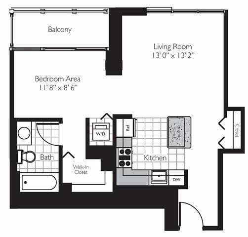 1 Bedroom 1 Bath In Chicago IL 60601 for Rent