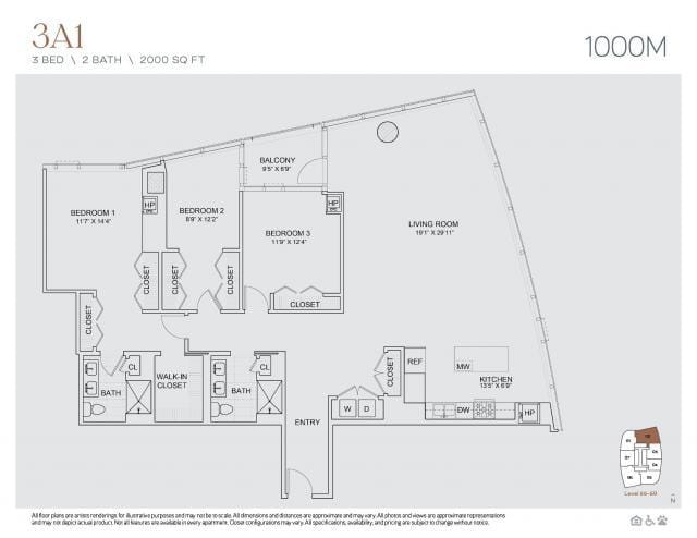 3 Bedroom 2 Bath In Chicago IL 60605 for Rent