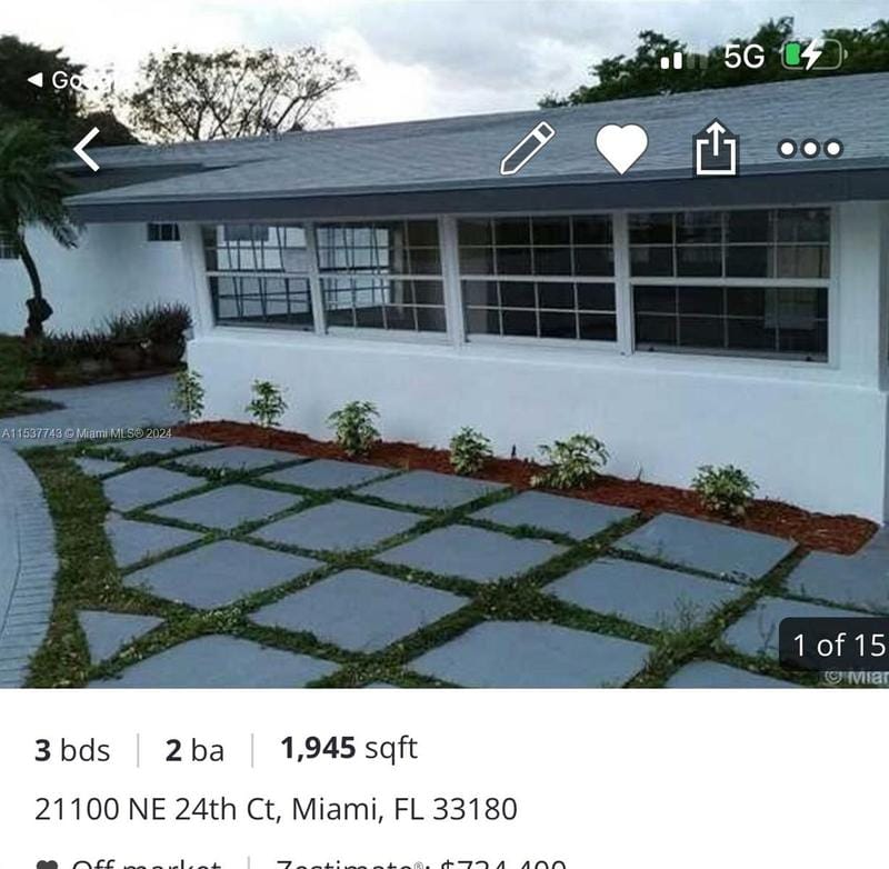 21100 Northeast 24th Court, Unit 21100, Miami, FL 33180 for Rent