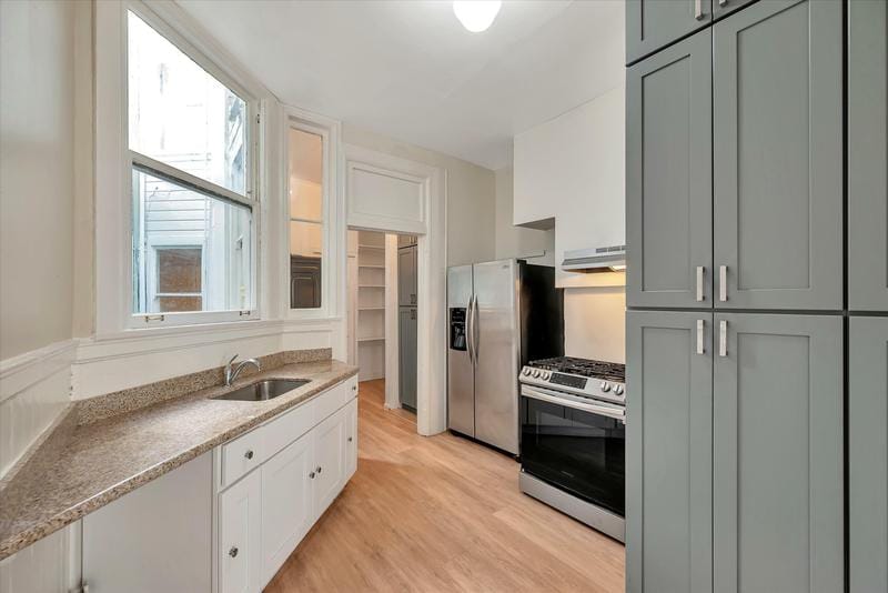 San Francisco 4BR 1BA, Full Floor Flat  Shared Yard for Rent