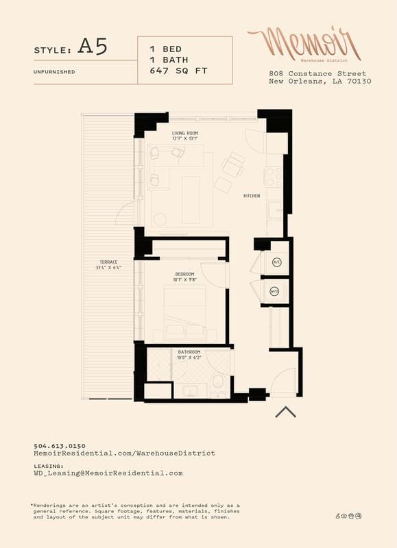 Memoir Warehouse District - A5 for Rent