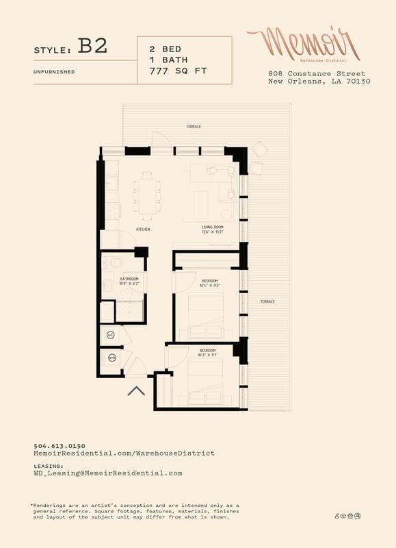 Memoir Warehouse District - B2 for Rent
