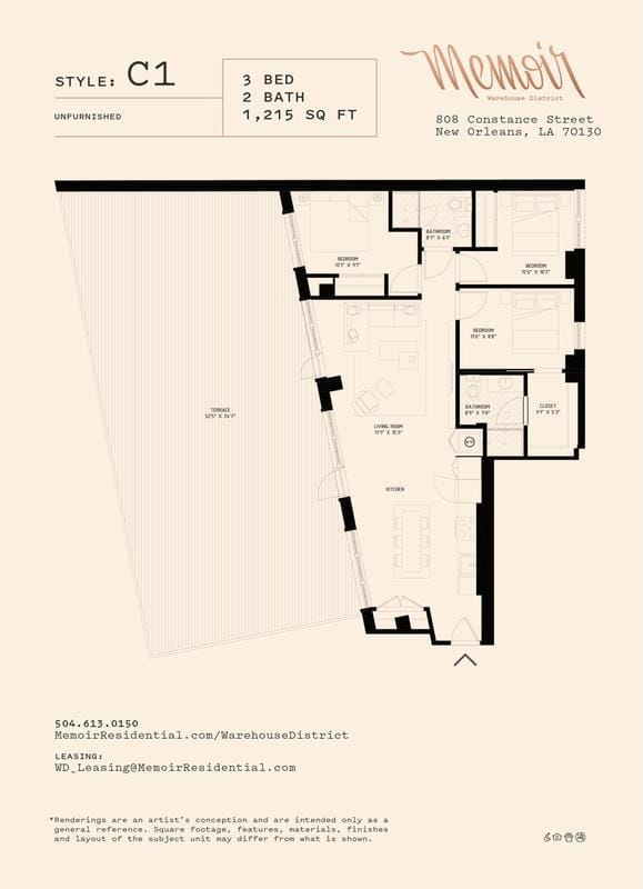 Memoir Warehouse District - C1 for Rent