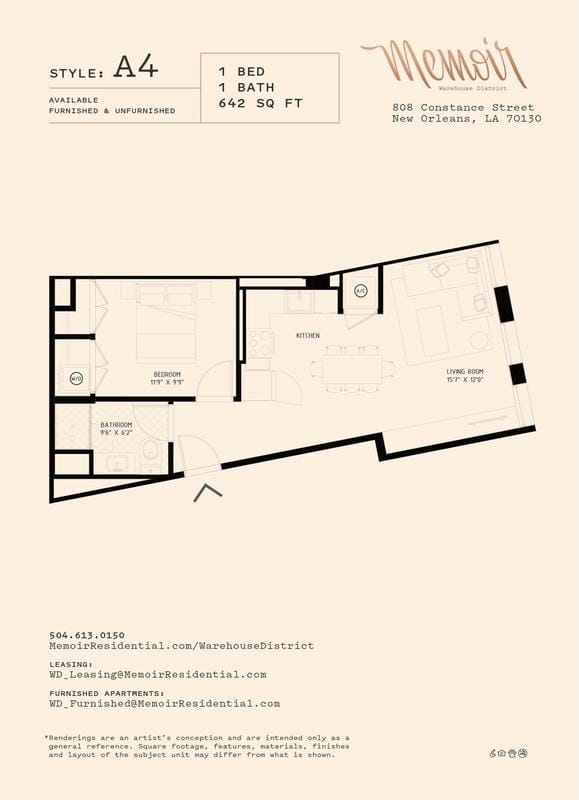 Memoir Warehouse District - A4 for Rent