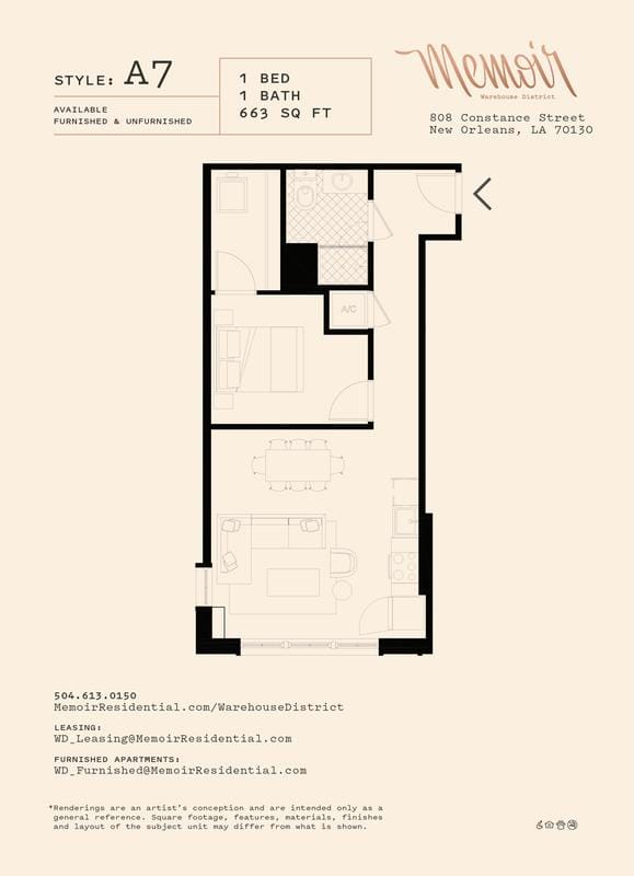 Memoir Warehouse District - A7 for Rent