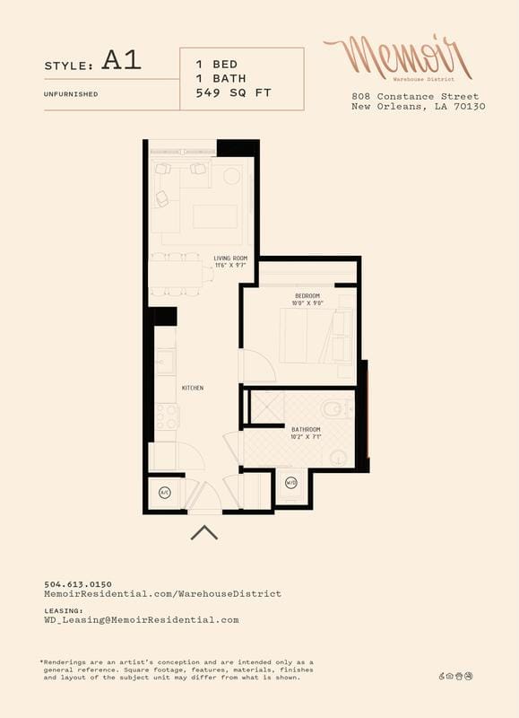 Memoir Warehouse District - A1 for Rent