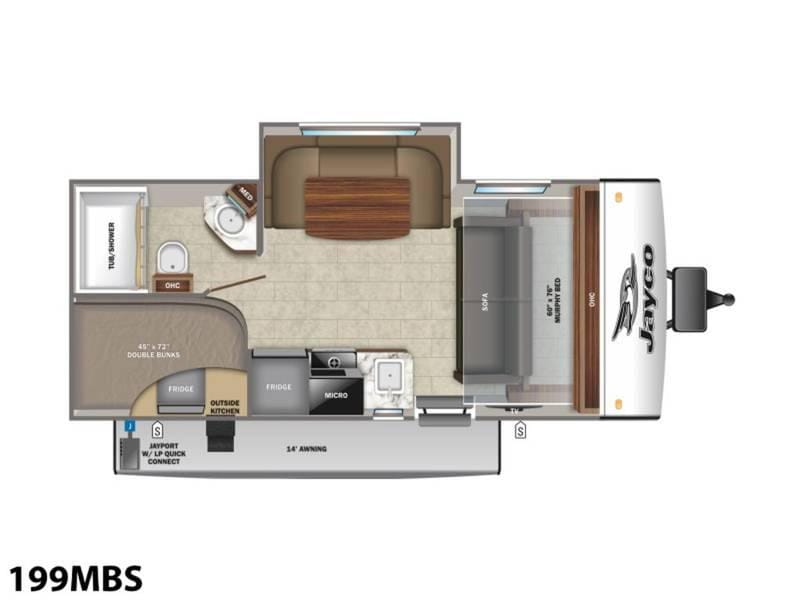 2022 Jayco Jayco Jay Feather Micro 199MBS 23ft for Sale