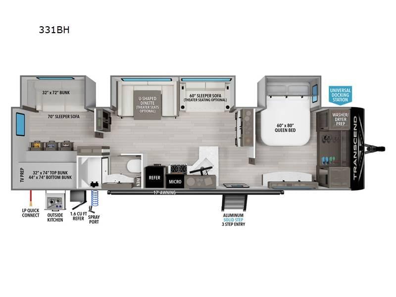 2024 Grand Design Transcend Xplor 331BH 37ft for Sale