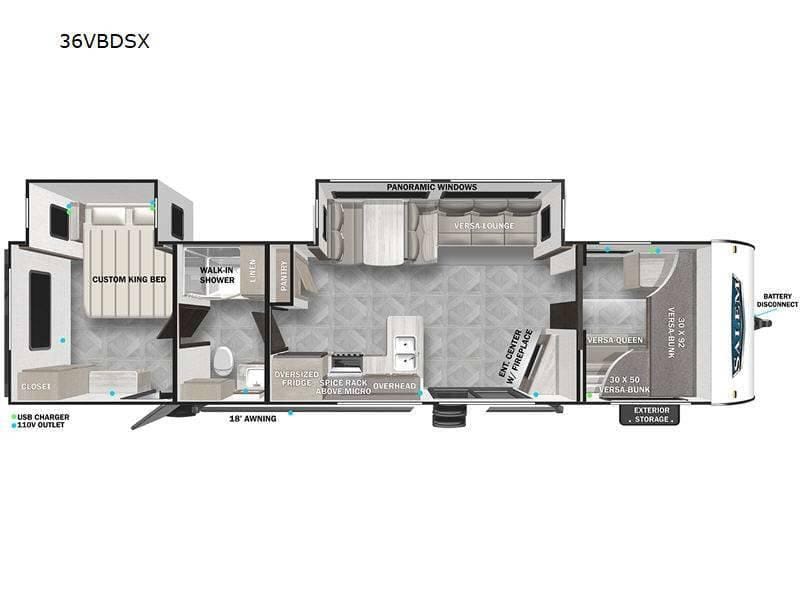 2023 Forest River Forest River RV Salem 36VBDSX 38ft
