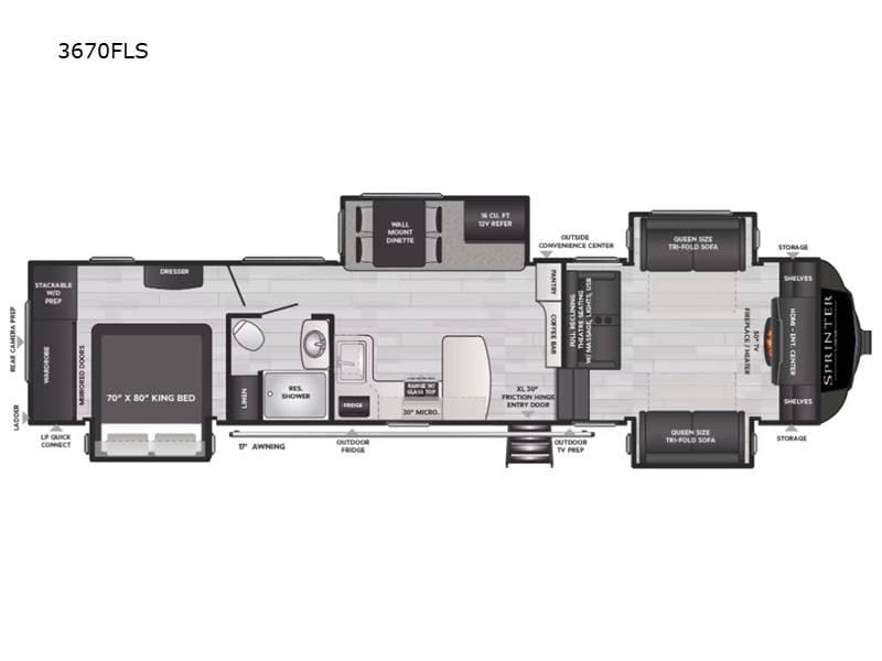 2024 Keystone Sprinter Limited 3670FLS 40ft for Sale