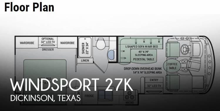 Thor Motor Coach Windsport 27K Class A 2016 for Sale